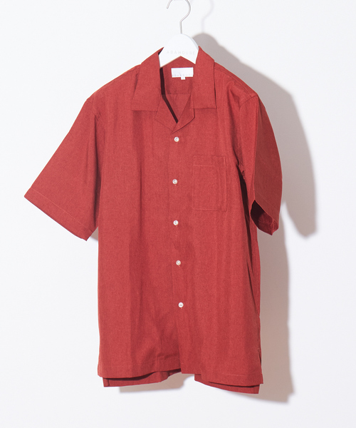 ABAHOUSE（アバハウス）の「【WEB別注】トロピカルオープンカラーシャツ（シャツ/ブラウス・メンズ・ベージュ/ブラック/ブルー/グレー/オレンジ系その他/ブルー系その他/ベージュ系その他/ブラック系その他/ホワイト・46/48/50）」の9枚目の写真