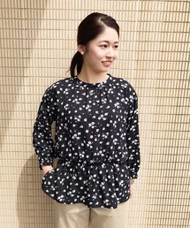 Petit Honfleur | ウエストシャーリングブラウス(シャツ/ブラウス)