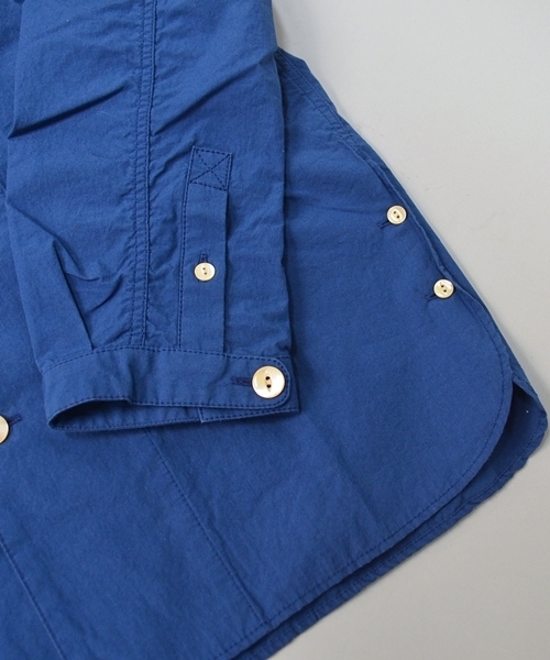 SHIPS JET BLUE（シップスジェットブルー）の「【転】JB: ノーカラーシャツ■（シャツ/ブラウス・メンズ・オフホワイト/チャコールグレー/ブルー・MEDIUM/SMALL/LARGE）」の5枚目の写真