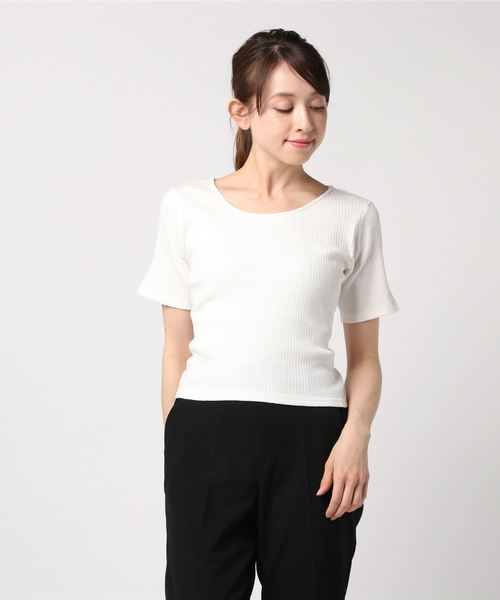 one way（ワンウェイ）の「バックリボントップス（Tシャツ/カットソー