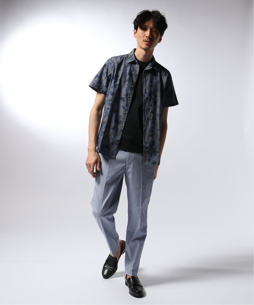 EDIFICE（エディフィス）の「Matteucci / Belesto 別注 ハイビスカスパターン オープンカラー シャツ（シャツ/ブラウス・メンズ・グレー・MEDIUM/SMALL/LARGE）」の16枚目の写真