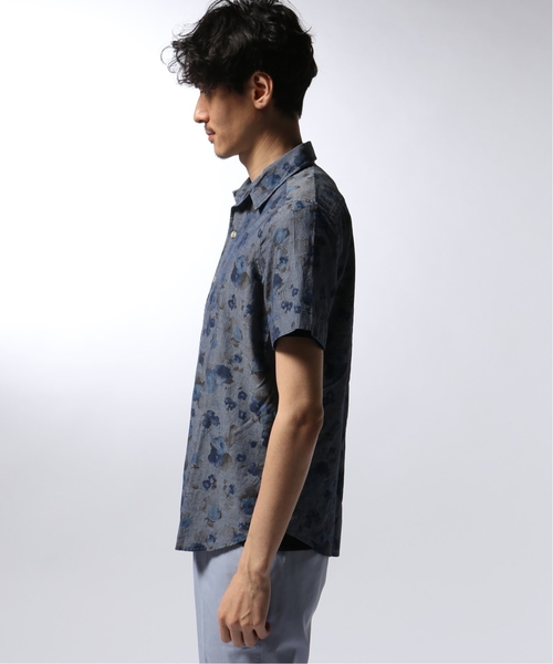 EDIFICE（エディフィス）の「Matteucci / Belesto 別注 ハイビスカスパターン オープンカラー シャツ（シャツ/ブラウス・メンズ・グレー・MEDIUM/SMALL/LARGE）」の12枚目の写真