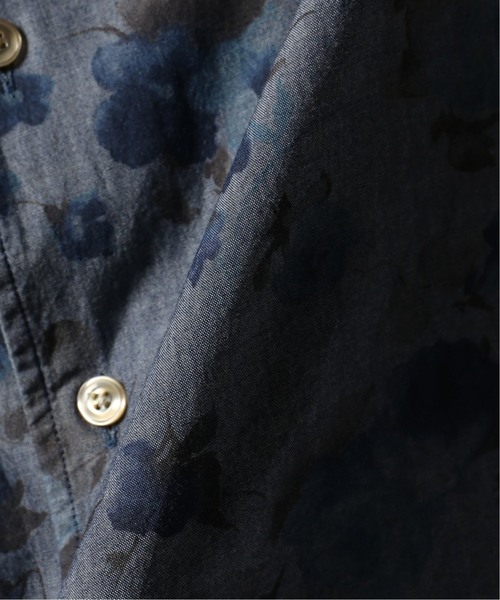 EDIFICE（エディフィス）の「Matteucci / Belesto 別注 ハイビスカスパターン オープンカラー シャツ（シャツ/ブラウス・メンズ・グレー・MEDIUM/SMALL/LARGE）」の15枚目の写真