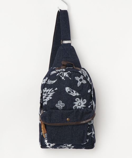 チャイハネ（チャイハネ）の「【チャイハネ】ネイティブ柄ワンショルダーリュック（バックパック/リュック・メンズ・ブルー/ネイビー/オフホワイト・FREE）」の10枚目の写真