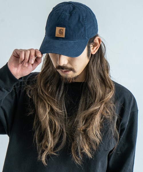Carhartt(カーハート)の「CARHARTT カーハート ウォッシュ加工 ロゴ ローキャップ Odessa Cap(キャップ・メンズ・ブラック/ブラウン/ウッド/アーミー/ダークグリーン/モカ/ネイビー/ブルー/レッド/グリーン/グレー/ゴールド/コバルトブルー/コーラル/サンドベージュ/クリアグリーン・FREE)」の12枚目の写真