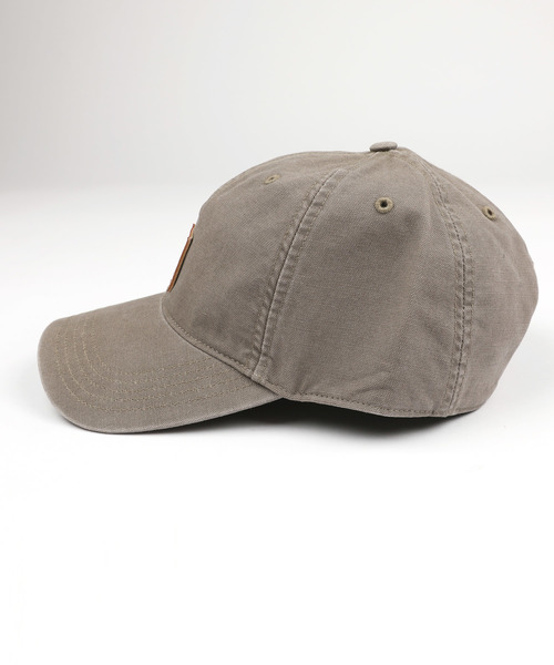 Carhartt(カーハート)の「CARHARTT カーハート ウォッシュ加工 ロゴ ローキャップ Odessa Cap(キャップ・メンズ・ブラック/ブラウン/ウッド/アーミー/ダークグリーン/モカ/ネイビー/ブルー/レッド/グリーン/グレー/ゴールド/コバルトブルー/コーラル/サンドベージュ/クリアグリーン・FREE)」の18枚目の写真