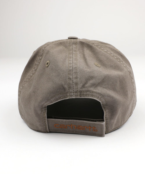 Carhartt(カーハート)の「CARHARTT カーハート ウォッシュ加工 ロゴ ローキャップ Odessa Cap(キャップ・メンズ・ブラック/ブラウン/ウッド/アーミー/ダークグリーン/モカ/ネイビー/ブルー/レッド/グリーン/グレー/ゴールド/コバルトブルー/コーラル/サンドベージュ/クリアグリーン・FREE)」の19枚目の写真