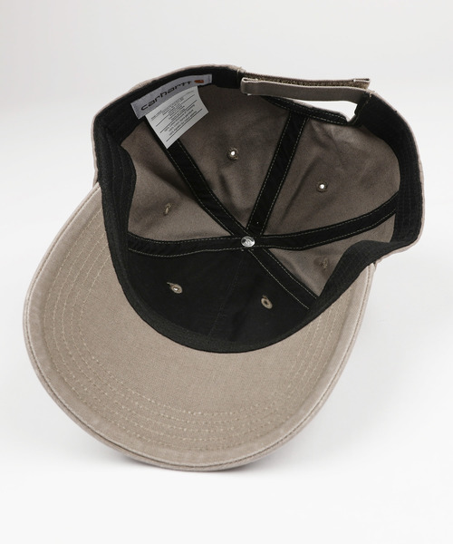 Carhartt(カーハート)の「CARHARTT カーハート ウォッシュ加工 ロゴ ローキャップ Odessa Cap(キャップ・メンズ・ブラック/ブラウン/ウッド/アーミー/ダークグリーン/モカ/ネイビー/ブルー/レッド/グリーン/グレー/ゴールド/コバルトブルー/コーラル/サンドベージュ/クリアグリーン・FREE)」の22枚目の写真