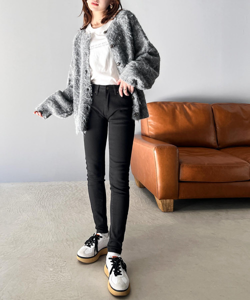 classicalelf(クラシカルエルフ)の「ストレッチ 無地スキニーパンツ(フルレングス)(デニムパンツ・レディース・ブルー/インディゴブルー/ブラック/ホワイト・LARGE/MEDIUM/SMALL/X-LARGE/XX-LARGE)」の18枚目の写真