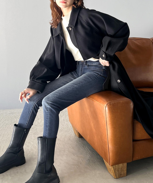 classicalelf(クラシカルエルフ)の「ストレッチ 無地スキニーパンツ(フルレングス)(デニムパンツ・レディース・ブルー/インディゴブルー/ブラック/ホワイト・LARGE/MEDIUM/SMALL/X-LARGE/XX-LARGE)」の20枚目の写真