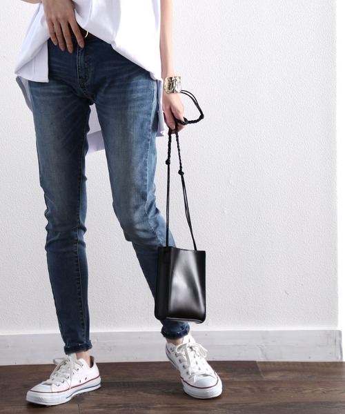 classicalelf(クラシカルエルフ)の「ストレッチ 無地スキニーパンツ(フルレングス)(デニムパンツ・レディース・ブルー/インディゴブルー/ブラック/ホワイト・LARGE/MEDIUM/SMALL/X-LARGE/XX-LARGE)」の9枚目の写真