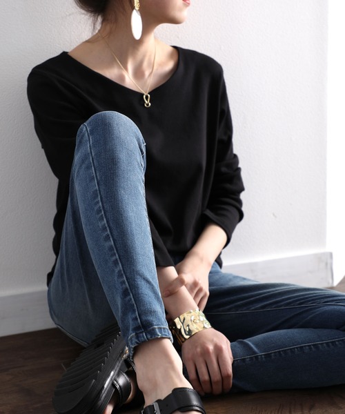 classicalelf(クラシカルエルフ)の「ストレッチ 無地スキニーパンツ(フルレングス)(デニムパンツ・レディース・ブルー/インディゴブルー/ブラック/ホワイト・LARGE/MEDIUM/SMALL/X-LARGE/XX-LARGE)」の13枚目の写真