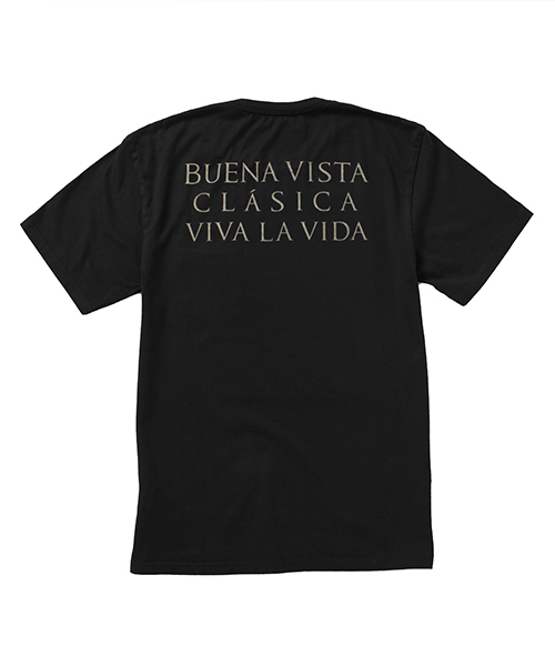B印 YOSHIDA(BEAMS×PORTER)(ビージルシヨシダ)の「石塚啓次“BUENA VISTA” VIVA LA VIDA T-shirts ③(Tシャツ/カットソー・メンズ・ホワイト/グレー/ブラック・LARGE/SMALL/X-LARGE/MEDIUM)」の1枚目の写真