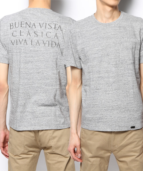B印 YOSHIDA(BEAMS×PORTER)(ビージルシヨシダ)の「石塚啓次“BUENA VISTA” VIVA LA VIDA T-shirts ③(Tシャツ/カットソー・メンズ・ホワイト/グレー/ブラック・LARGE/SMALL/X-LARGE/MEDIUM)」の13枚目の写真