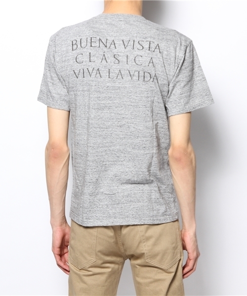 B印 YOSHIDA(BEAMS×PORTER)(ビージルシヨシダ)の「石塚啓次“BUENA VISTA” VIVA LA VIDA T-shirts ③(Tシャツ/カットソー・メンズ・ホワイト/グレー/ブラック・LARGE/SMALL/X-LARGE/MEDIUM)」の10枚目の写真