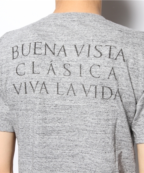 B印 YOSHIDA(BEAMS×PORTER)(ビージルシヨシダ)の「石塚啓次“BUENA VISTA” VIVA LA VIDA T-shirts ③(Tシャツ/カットソー・メンズ・ホワイト/グレー/ブラック・LARGE/SMALL/X-LARGE/MEDIUM)」の5枚目の写真