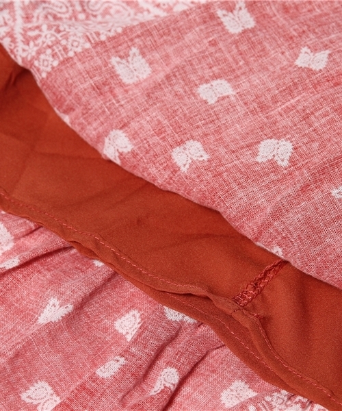 goa（ゴア）の「バンダナプリント２ＷＡＹスカート（スカート・レディース・インディゴブルー/レッド・FREE）」の8枚目の写真