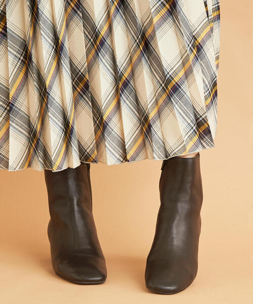 BEAUTY&YOUTH UNITEDARROWS スクエアチップショートブーツ