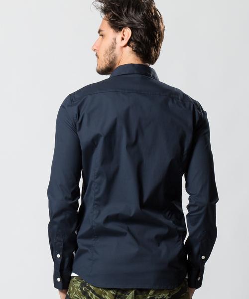 wjk（ダヴルジェイケイ）の「ms4028-broad regular shirt シャツ（シャツ/ブラウス・メンズ・ホワイト/ライトブルー/ダークブルー/ネイビー・S/M/L/XL）」の6枚目の写真
