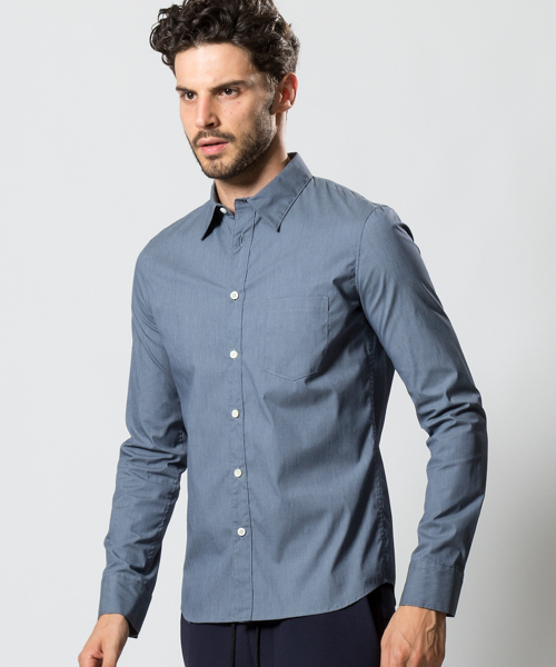 wjk（ダヴルジェイケイ）の「ms4028-broad regular shirt シャツ（シャツ/ブラウス・メンズ・ホワイト/ライトブルー/ダークブルー/ネイビー・S/M/L/XL）」の7枚目の写真