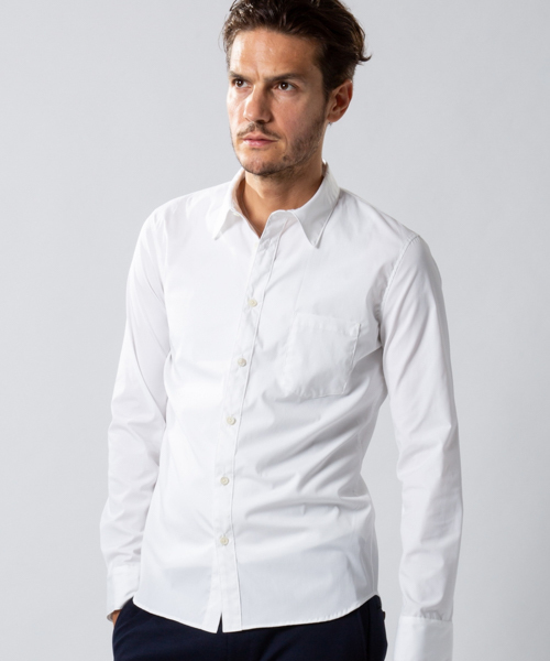 wjk（ダヴルジェイケイ）の「ms4028-broad regular shirt シャツ（シャツ/ブラウス・メンズ・ホワイト/ライトブルー/ダークブルー/ネイビー・S/M/L/XL）」の9枚目の写真