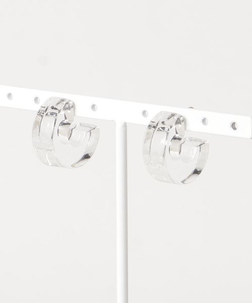 tone（トーン）の「【KuKuLu TOKYO】Solid circleピアス（ピアス（両耳用）・レディース・ベージュ/クリア/レッド系その他/イエロー/ブルー・FREE）」の8枚目の写真