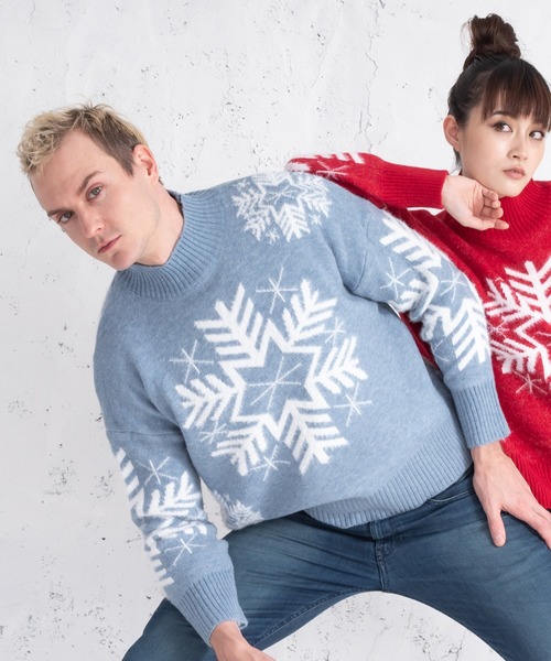 UGLY（アグリー）の「UGLY アグリー クリスマス ダサセーター（ニット/セーター・レディース・ホワイト/ライトブルー/レッド/グリーン系その他/レッド系その他2/レッド系その他/その他7/その他1/その他3/その他6/その他2/その他9/その他11/その他4/その他10/その他8/その他5・FREE）」の4枚目の写真