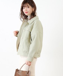 natural couture | 春色ミドル丈しっかりめブルゾン(ブルゾン)