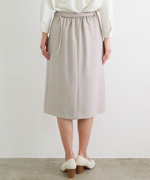 ROPE' PICNIC（ロペピクニック）の「【360°ウルトラストレッチ】【WEB限定34,42サイズ】ラップ風スカート（スカート・レディース・ベージュ/ネイビー/イエロー系その他3/ライトグレー/ブラック・40/38/42/36/34）」の12枚目の写真