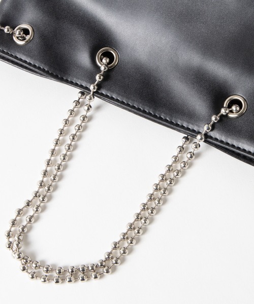 WEGO（ウィゴー）の「WEGO/ボールチェーン巾着ショルダーバッグ（ショルダーバッグ・レディース・その他2/ブラック/その他1・FREE）」の6枚目の写真