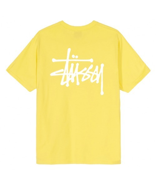 STUSSY（ステューシー）の「Basic Stussy Tee（Tシャツ/カットソー・メンズ・ホワイト/ブラック/ピンク/イエロー/グレー系その他・SMALL/MEDIUM/LARGE/X-LARGE）」の4枚目の写真