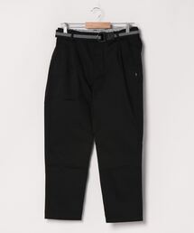ベルト付きアンクル丈イージーパンツ　クロップドパンツ　軽量タイプ素材