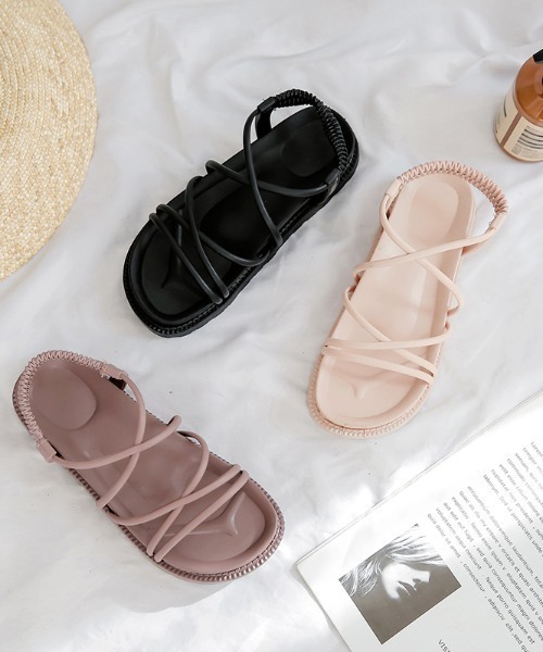 MANGROVE（マングローブ）の「ボリュームソールコードサンダル（サンダル・レディース・ブラック/パープル/ベージュ・SMALL/LARGE/MEDIUM）」の4枚目の写真