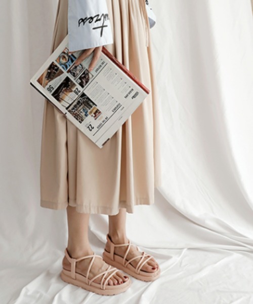 MANGROVE（マングローブ）の「ボリュームソールコードサンダル（サンダル・レディース・ブラック/パープル/ベージュ・SMALL/LARGE/MEDIUM）」の6枚目の写真