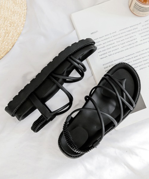 MANGROVE（マングローブ）の「ボリュームソールコードサンダル（サンダル・レディース・ブラック/パープル/ベージュ・SMALL/LARGE/MEDIUM）」の8枚目の写真