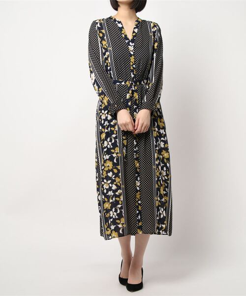 LOUNGEDRESS(ラウンジドレス)の「ドットフラワーワンピース(ワンピース・レディース・ブラック/ネイビー・FREE)」の21枚目の写真