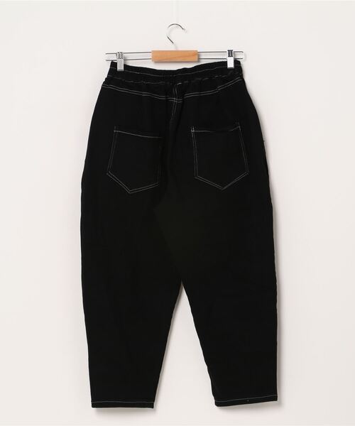 DING（ディング）の「DING/ジップポケットイージーパンツ（スウェットパンツ・レディース・ブラック/ベージュ・FREE）」の4枚目の写真