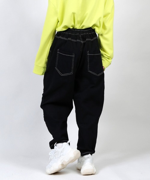 DING（ディング）の「DING/ジップポケットイージーパンツ（スウェットパンツ・レディース・ブラック/ベージュ・FREE）」の16枚目の写真