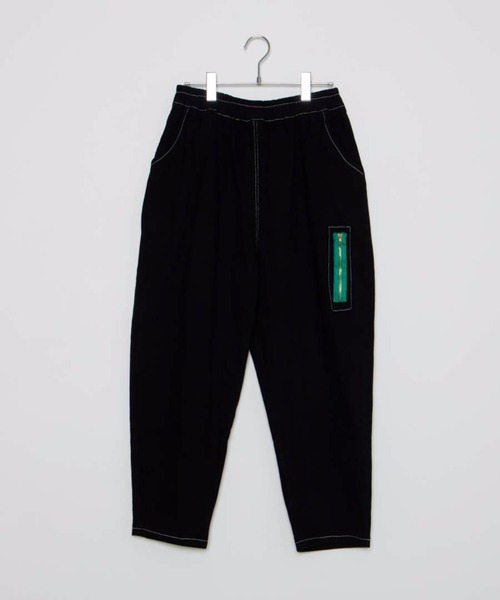 DING（ディング）の「DING/ジップポケットイージーパンツ（スウェットパンツ・レディース・ブラック/ベージュ・FREE）」の14枚目の写真