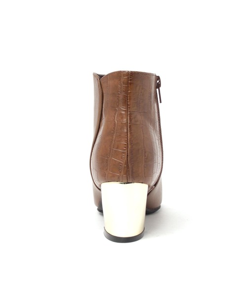 grandfleur（グランドフルール）の「異素材使いのメタリックヒール/ショートブーツ（ブーツ・レディース・ブラック/ブラウン/アイボリー・LL/S/M/L）」の13枚目の写真