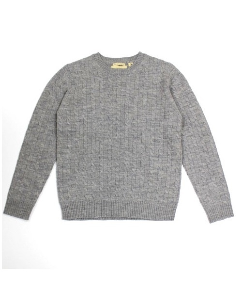 JOURNAL STANDARD(ジャーナルスタンダード)の「スラブウールケーブルニット #○(ニット/セーター・メンズ・ホワイト/グレー/ヘザ-グレー/ネイビー/パープル・LARGE/MEDIUM/X-LARGE)」の6枚目の写真