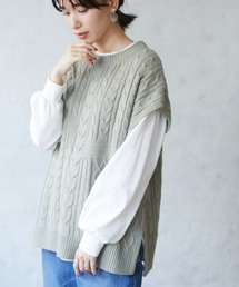 RAY CASSIN FAVORI | ・RAY CASSIN FAVORI SET2点ニットベスト×ロンT＊(ベスト)
