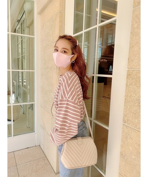 JUMELLE(ジュメロ)の「ボーダーロゴカットソー(Tシャツ/カットソー・レディース・ベージュ/ピンク・FREE)」の15枚目の写真