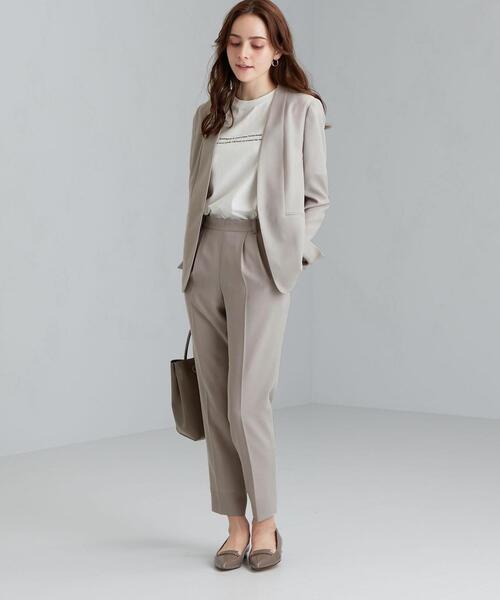 green label relaxing（グリーンレーベルリラクシング）の「[ 手洗い可能 / ハイツイストキュプラ ] ◆D テーパード パンツ -JPO ◇No15◇（その他パンツ・レディース・ライトグレー/ベージュ/モカ・36/44/40/42/34/46/38）」の6枚目の写真