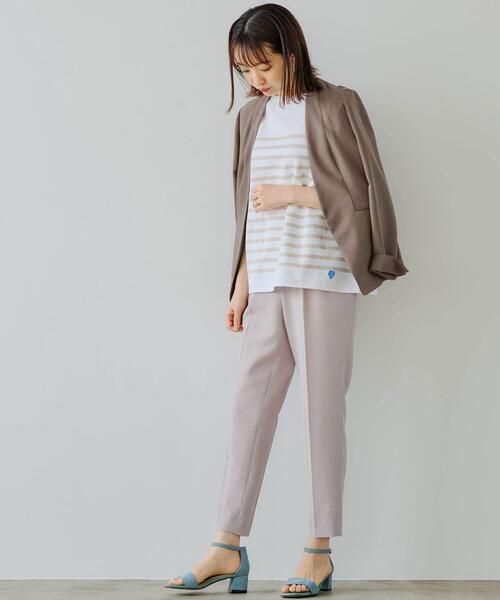 green label relaxing（グリーンレーベルリラクシング）の「[ 手洗い可能 / ハイツイストキュプラ ] ◆D テーパード パンツ -JPO ◇No15◇（その他パンツ・レディース・ライトグレー/ベージュ/モカ・36/44/40/42/34/46/38）」の17枚目の写真