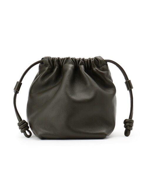 SOUP（スープ）の「◆ラムレザーミニ巾着バッグ（ハンドバッグ・レディース・ライトグリーン/チャコールグレー/アイボリー・00）」の3枚目の写真