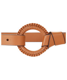 【Ralph Lauren】 激レア　ブラウンレザーベルト ダブルOリング　極太 LAUREN RALPH LAUREN（ローレン ラルフ ローレン）の「Oリング レザー