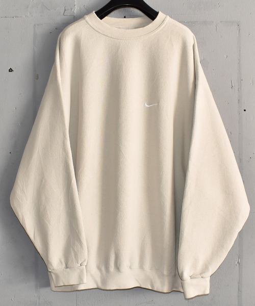 Nike ナイキ のファッション クルーネックスウェット Swoosh スウェット Nike ナイキ ヴィンテージ古着 Usa製 スウェット Nike ナイキ ヴィンテージ古着 刺繍 正規品超歓迎直輸入 スウェット