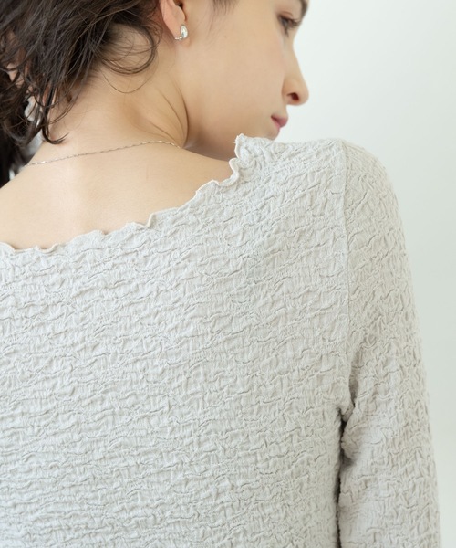 flowriri（フロウリリ）の「flowriri ワッシャートップス（シャツ/ブラウス・レディース・ホワイト/ライトグレー/ライトグリーン・FREE）」の20枚目の写真