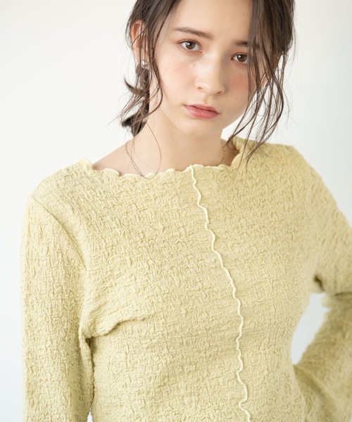 flowriri（フロウリリ）の「flowriri ワッシャートップス（シャツ/ブラウス・レディース・ホワイト/ライトグレー/ライトグリーン・FREE）」の9枚目の写真